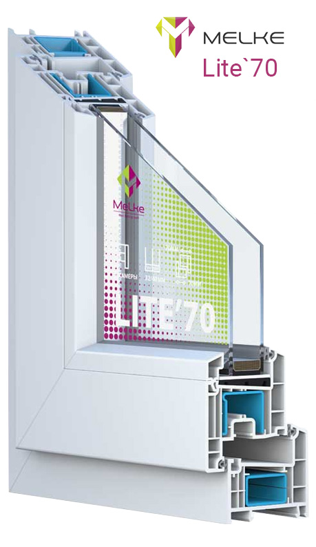 Оконный профиль Melke Lite 70 (Мелке Лайт 70)