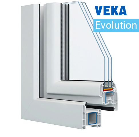 Пластиковый оконный профиль Veka Evolution (Века Эволюшн)